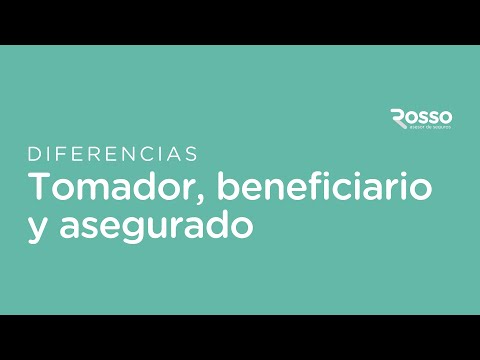 La diferencia entre Tomador del Seguro y Asegurado en personas diferentes.