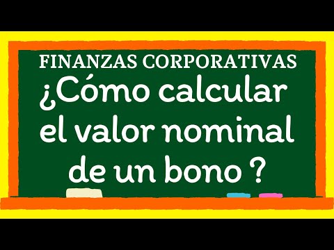 Cómo calcular el valor nominal de un producto financiero.